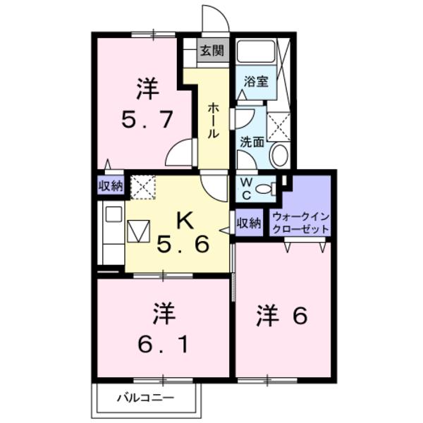 甲府市国母８丁目のアパート