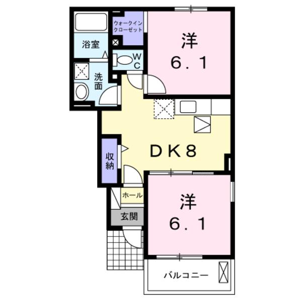 甲府市岩窪町のアパート