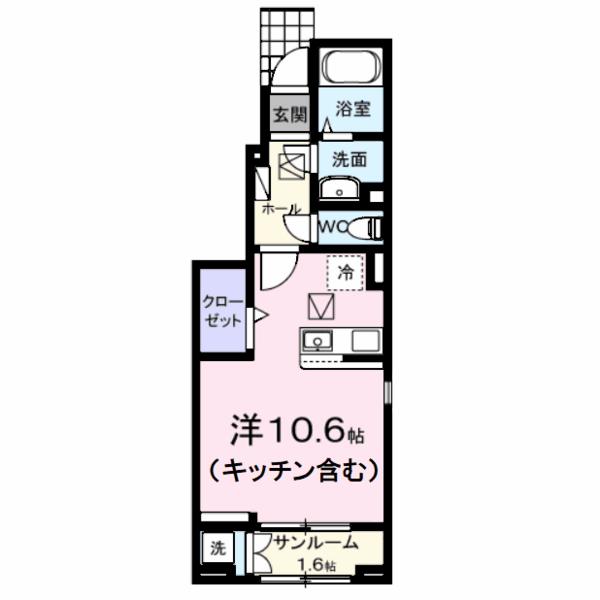 笛吹市石和町川中島のアパート