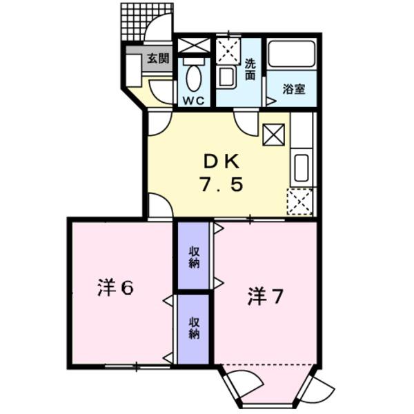 山梨市七日市場のアパート