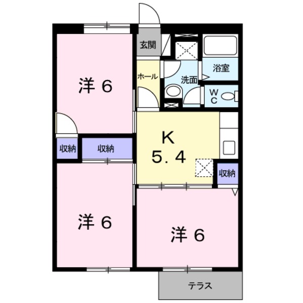甲府市国母７丁目のアパート