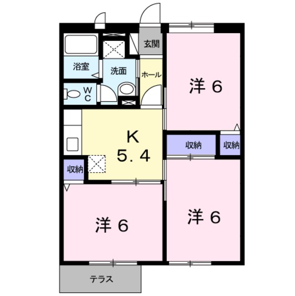 甲府市国母７丁目のアパート