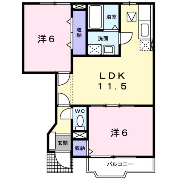 甲府市大里町のアパート