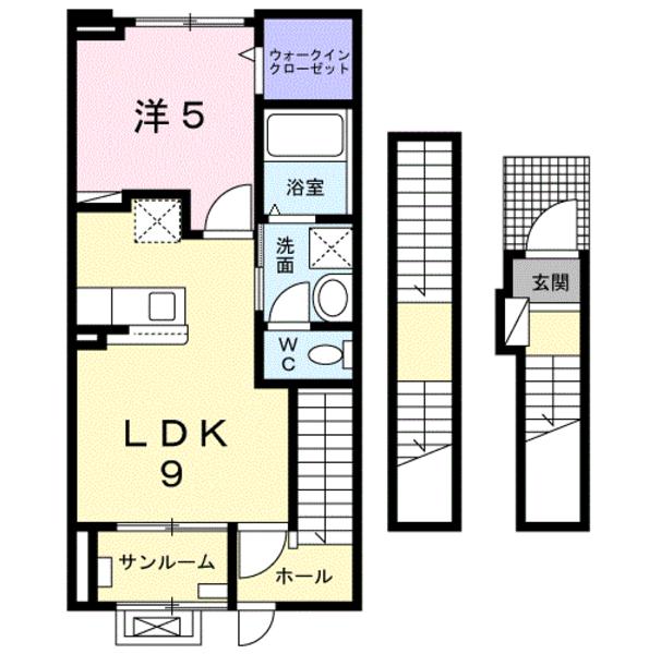 笛吹市春日居町鎮目のアパート