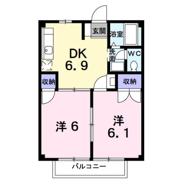 笛吹市石和町広瀬のアパート