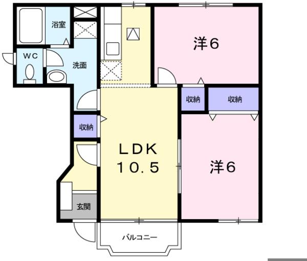 南アルプス市下宮地のアパート