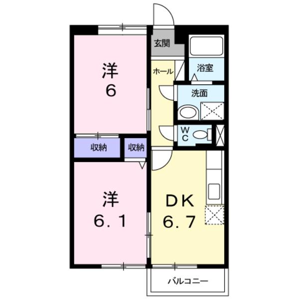 中巨摩郡昭和町西条のアパート