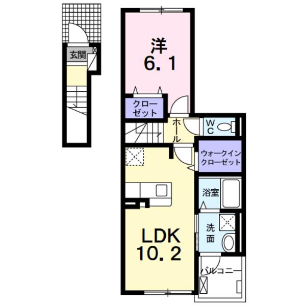 南アルプス市在家塚のアパート