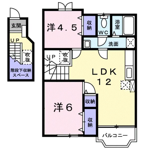 甲斐市富竹新田のアパート