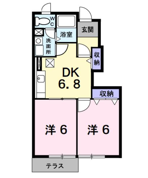 山梨市正徳寺のアパート