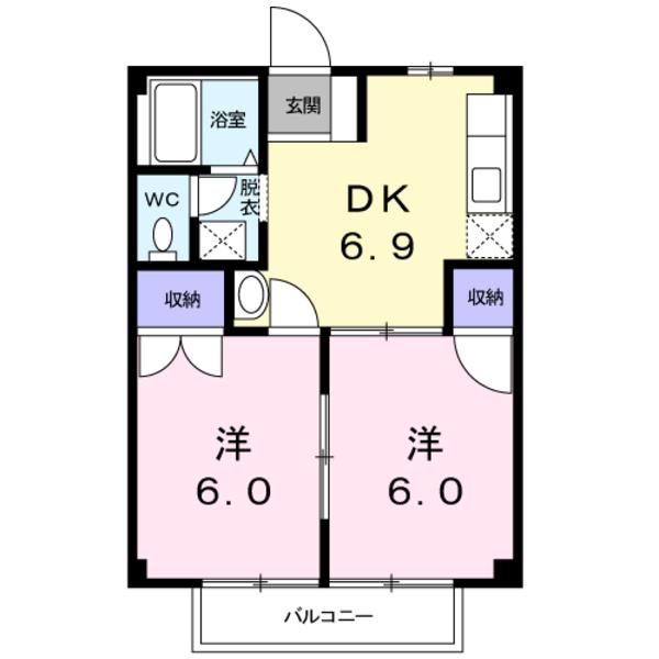 甲斐市下今井のアパート
