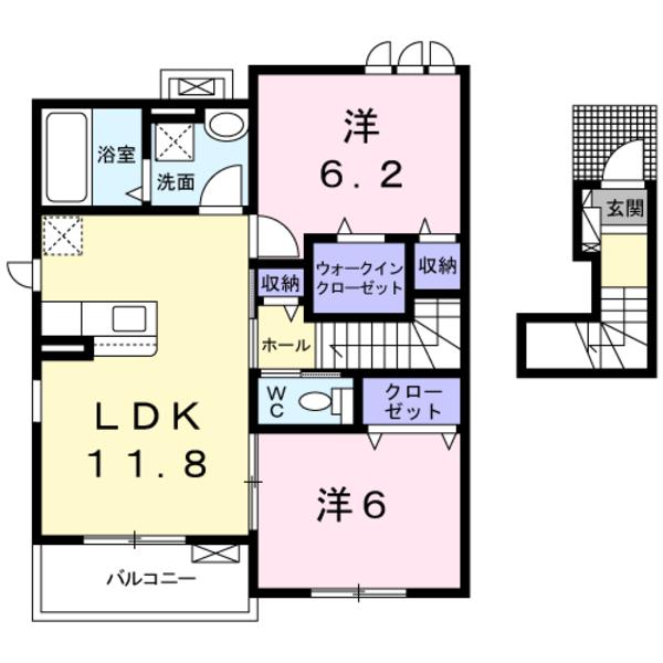 甲斐市龍地のアパート