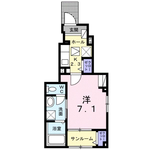 笛吹市春日居町鎮目のアパート