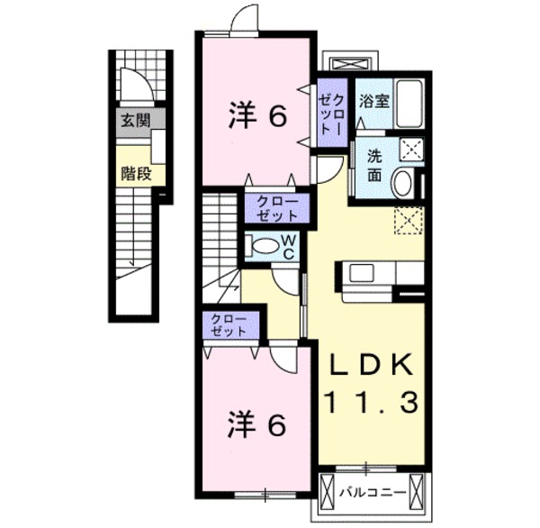 笛吹市御坂町成田のアパート
