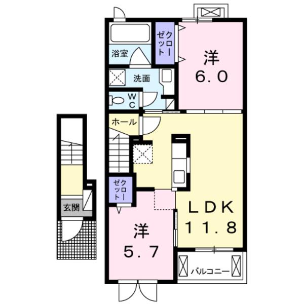 中巨摩郡昭和町清水新居のアパート