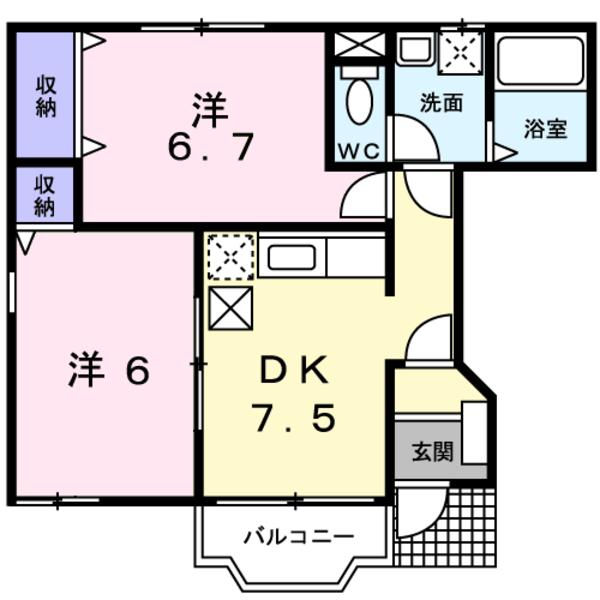 南アルプス市藤田のアパート