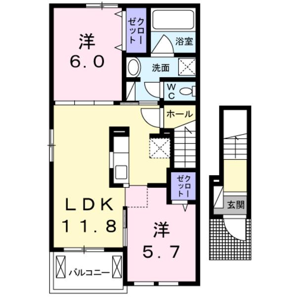 甲斐市竜王のアパート