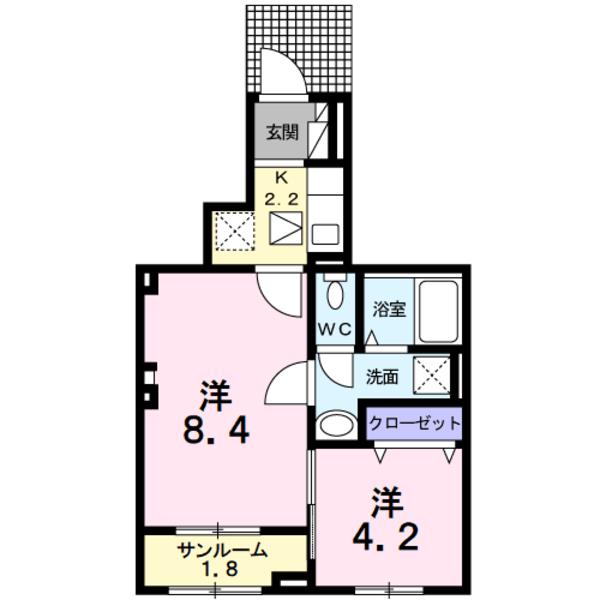 甲斐市西八幡のアパート