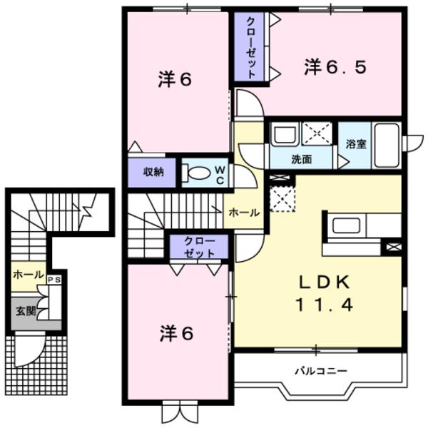 甲斐市竜王のアパート