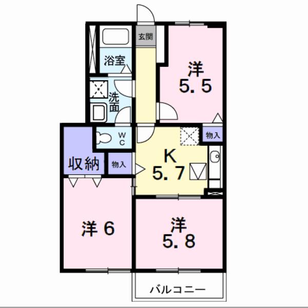 中央市山之神のアパート