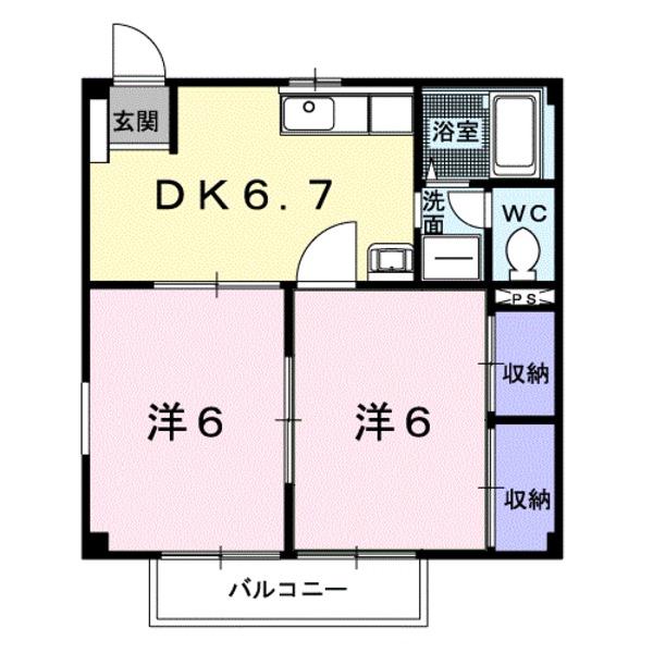 笛吹市春日居町鎮目のアパート