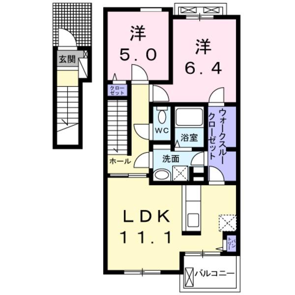 甲斐市富竹新田のアパート