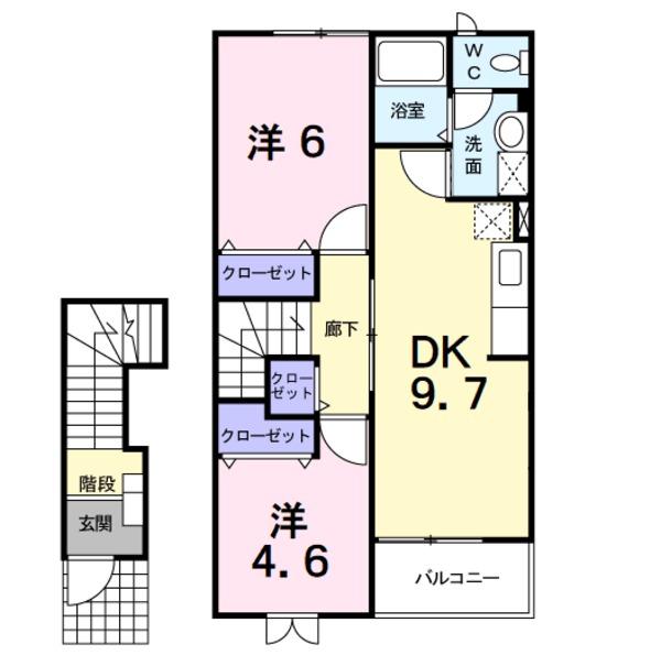 甲州市勝沼町等々力のアパート