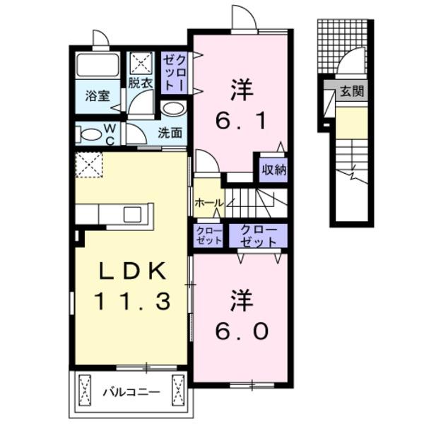 甲府市千塚５丁目のアパート