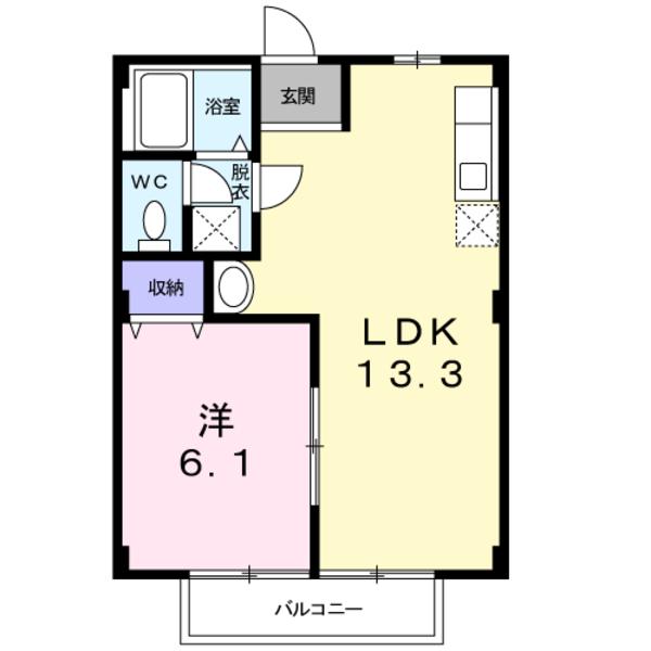 甲斐市島上条のアパート
