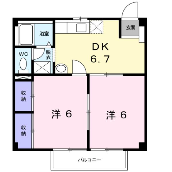 甲斐市篠原のアパート
