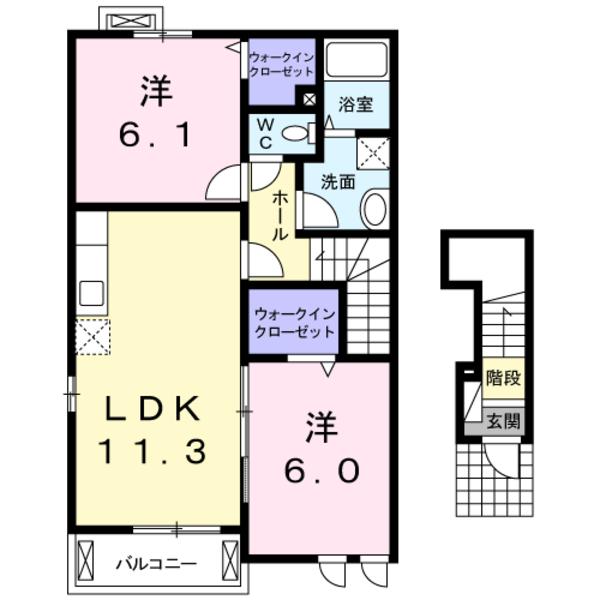 笛吹市一宮町中尾のアパート