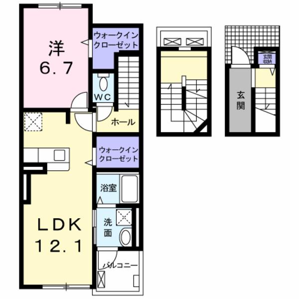 笛吹市石和町市部のアパート