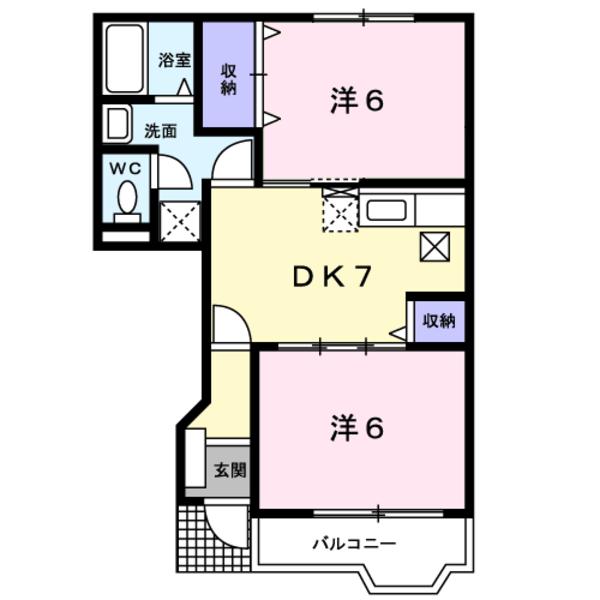 笛吹市石和町唐柏のアパート