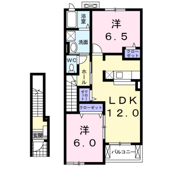 笛吹市一宮町東原のアパート