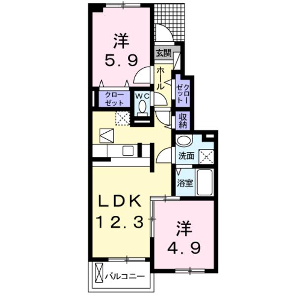 笛吹市一宮町中尾のアパート