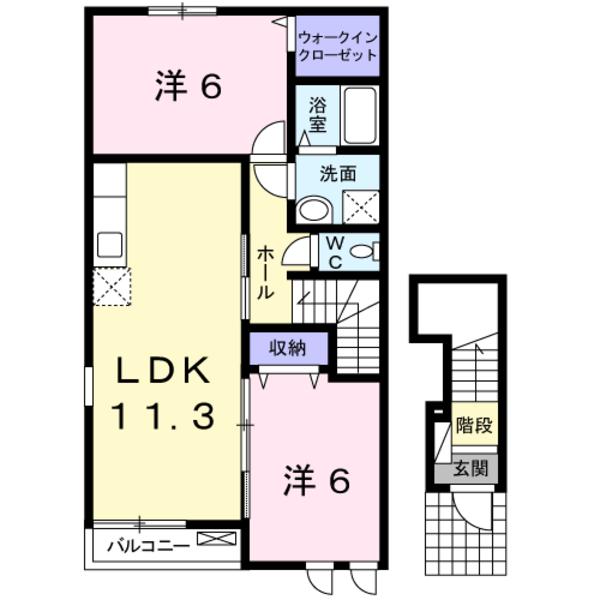中巨摩郡昭和町築地新居のアパート
