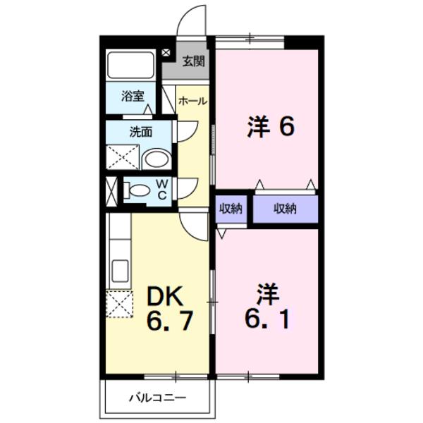 甲府市古上条町のアパート