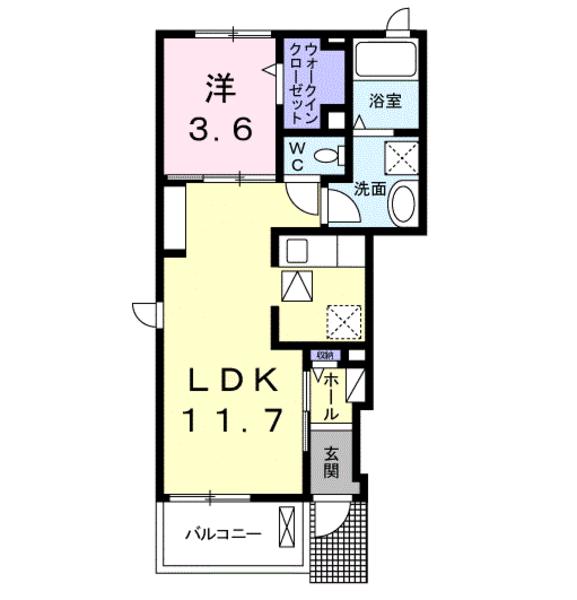中央市中楯のアパート