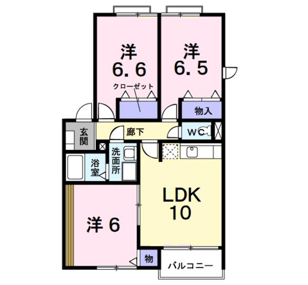 甲府市大里町のアパート