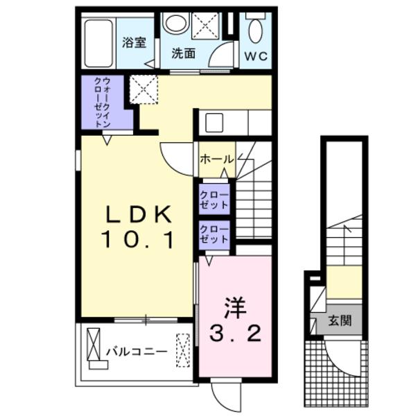 甲府市古府中町のアパート