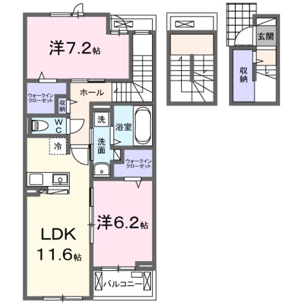 甲斐市島上条のアパート