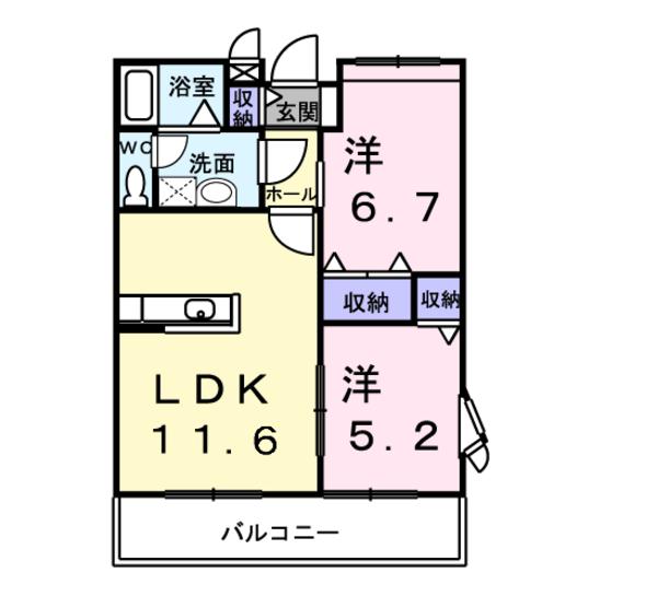 中巨摩郡昭和町飯喰のアパート