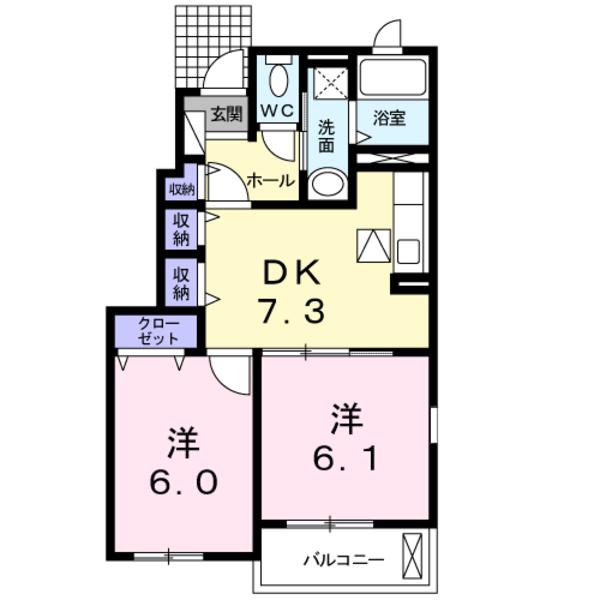 笛吹市春日居町桑戸のアパート