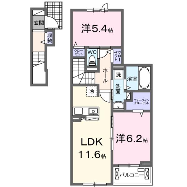 甲斐市島上条のアパート