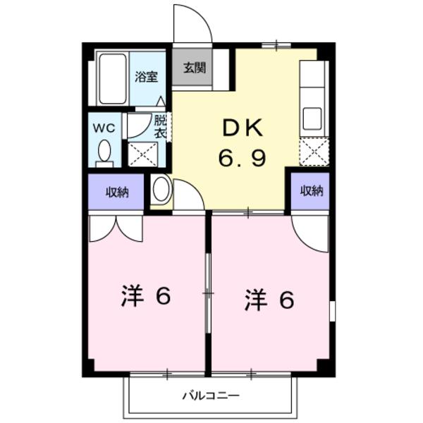 甲斐市島上条のアパート