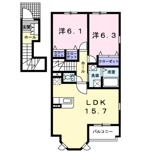 甲斐市篠原のアパート