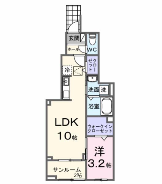 甲府市国母８丁目のアパート