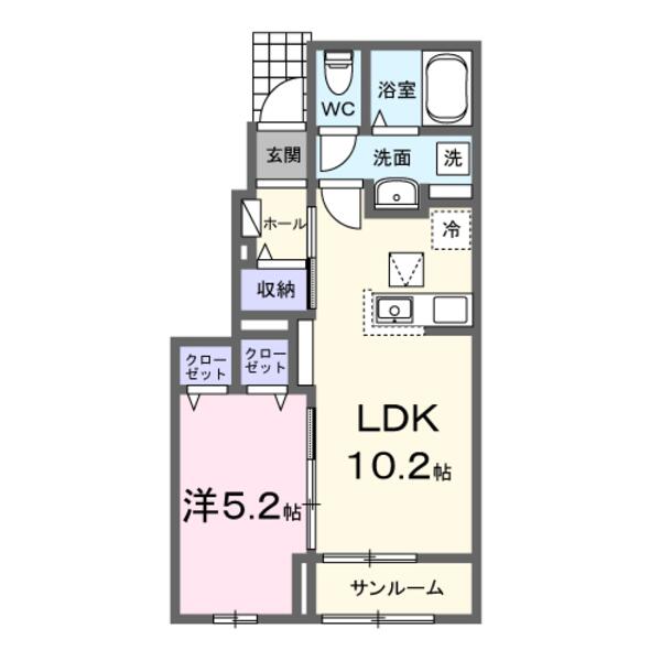 甲斐市富竹新田のアパート