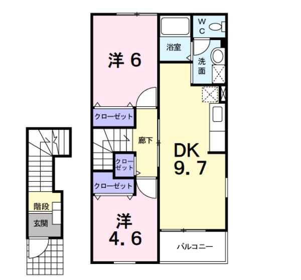 甲府市国母１丁目のアパート