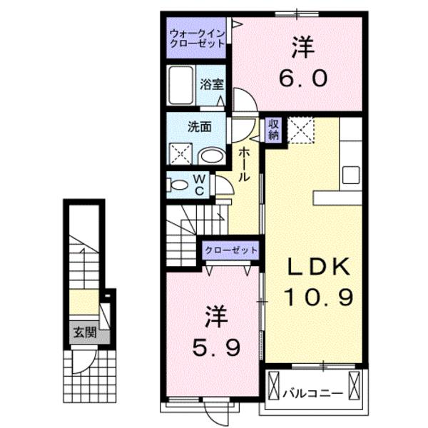 韮崎市旭町上條南割のアパート